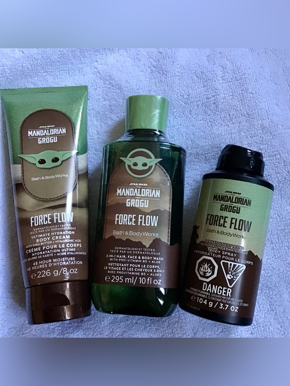 Bundle of 3, Bath & Body Works/Star Wars The Mandalorian & Grogu Force Flow